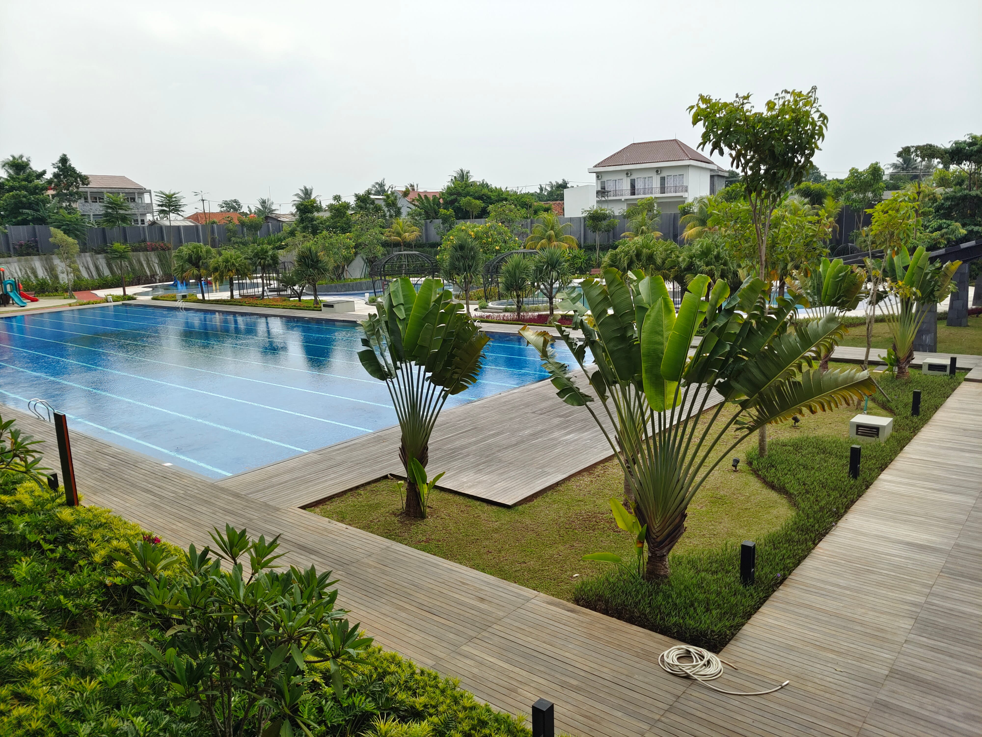 Community pool decking